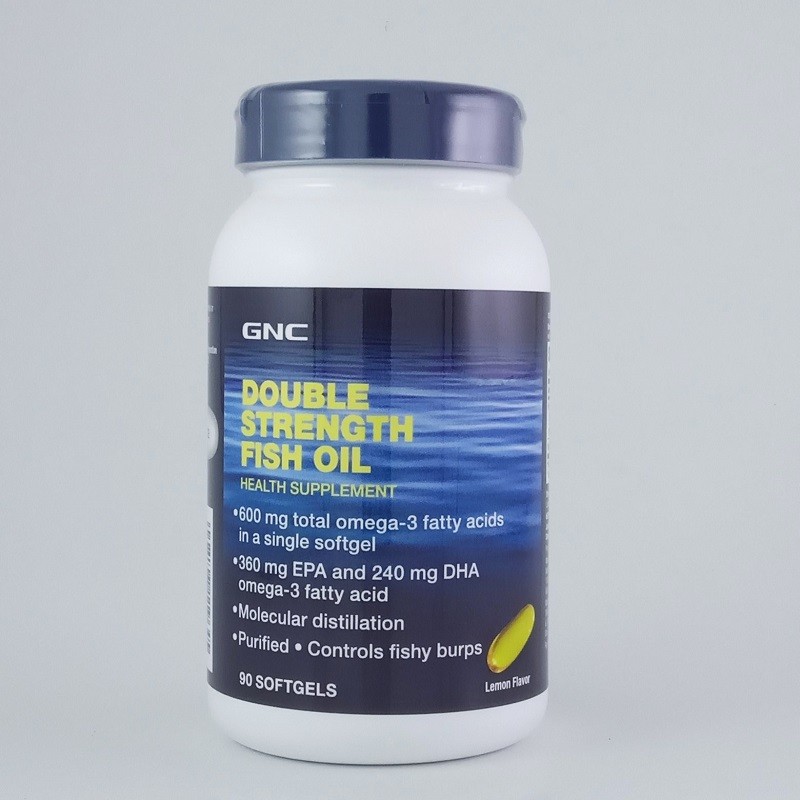 GNC DOUBLE STRENGTH FISH OIL 90'S