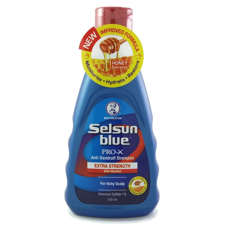 SELSUN BLUE PROX ANTIDANDRUFF SHAMPOO EXTRA STRENGTH 120ML